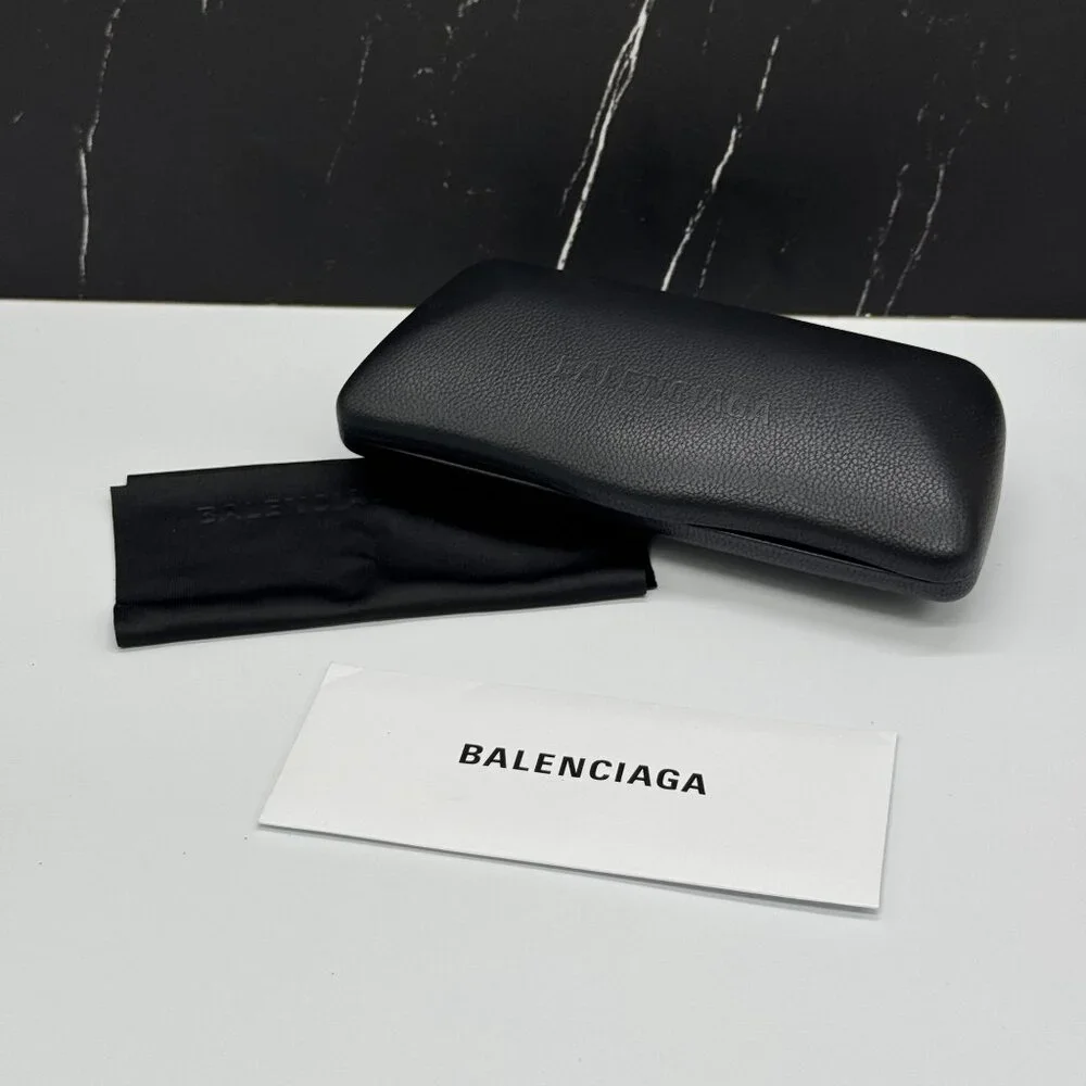 NEW BALENCIAGA BB0090O 001 SQUARE BLACK WOMEN EYEGLASSES BALENCIAGA